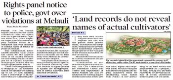 Land records do not reveal names of actual cultivators